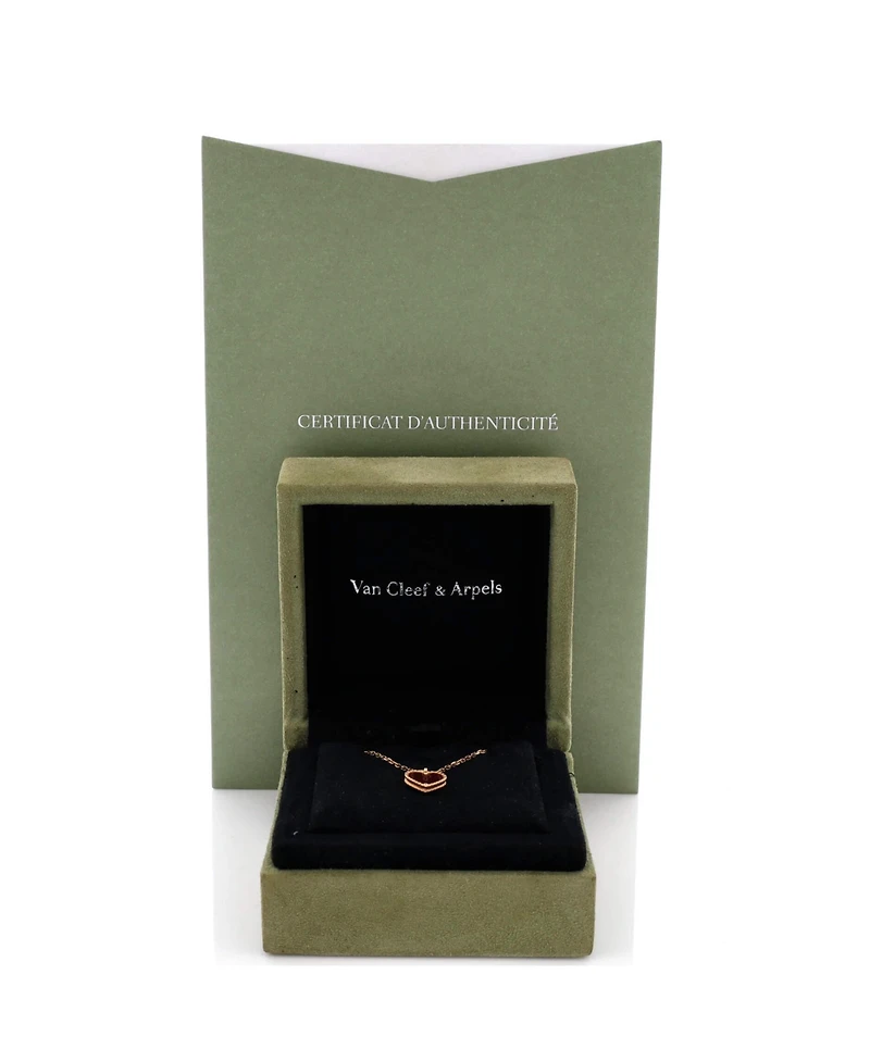 Pre-Owned Van Cleef & Arpels Sweet Alhambra Heart Pendant Necklace