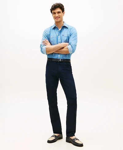 Tommy Hilfiger Men's Denton Slim-Straight Five-Pocket Stretch Essential Twill Pants