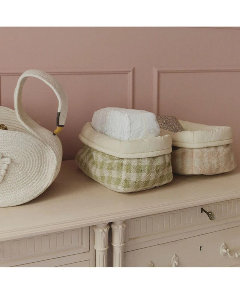 Lorena Canals Quilted Basket Matcha