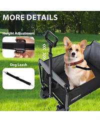 Rainsken Convertible Folding 4-Wheel Wagon Cart
