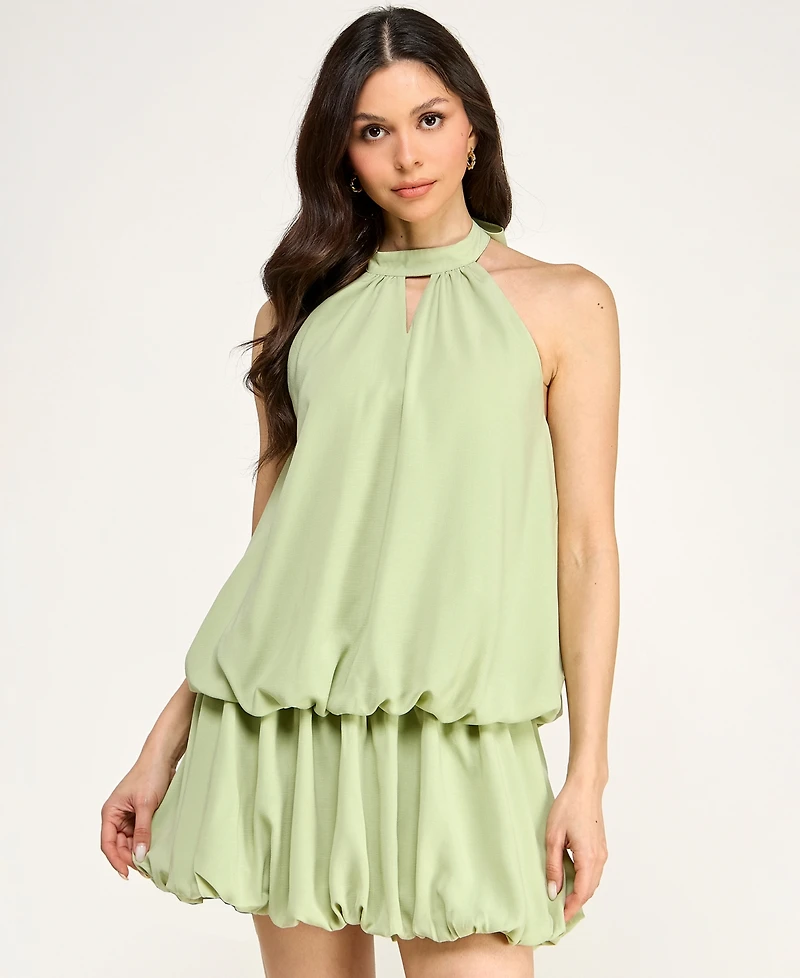 Seni & Cade Women's Halter Bubble Skirt Dress