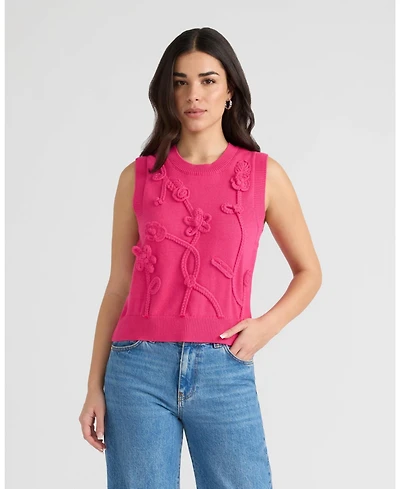 Nvlt Women's Vest with Crochet Detail