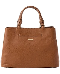 Brahmin Denise Cumulus Tassel Detailed Medium Satchel Bag