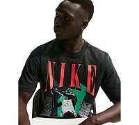 Nike Men's Basketball Ribbed Collar Graphic T-Shirt