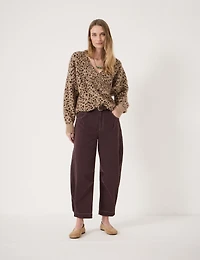 Hush Women's Betty Wool Blend Patterned Wrap Jumper