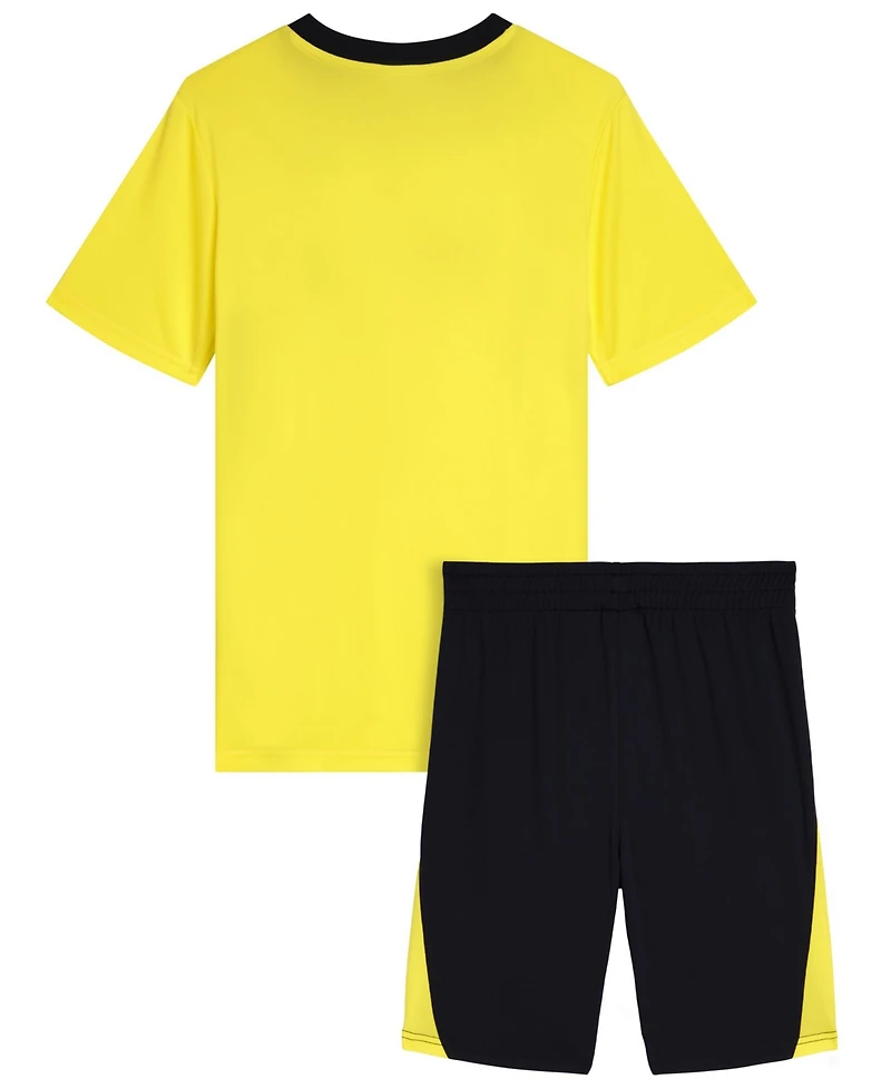 Puma Boys' 8-16 Short-Sleeve Graphic T-Shirt & Shorts, 2-Piece Set