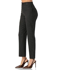 Ivonne Women's Straight-Leg Striped Trousers