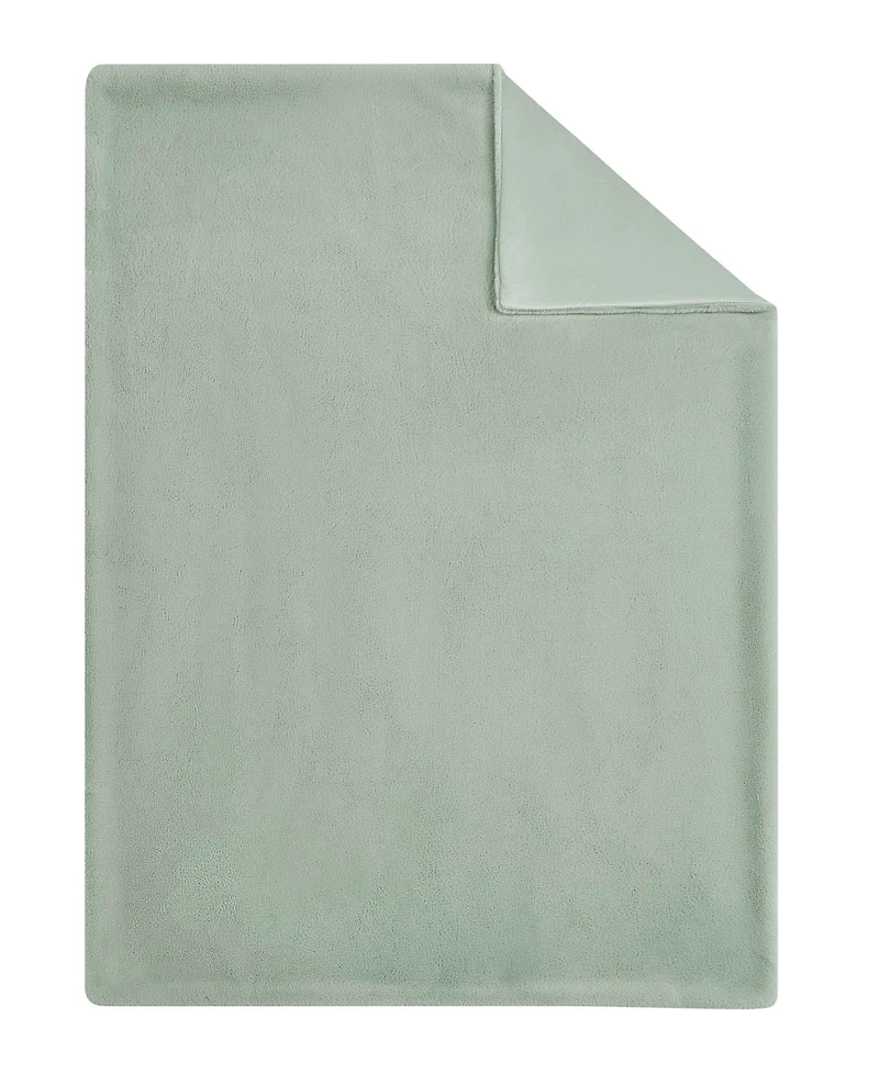 Jessica Simpson Solid Faux Fur Plush Throw, 50" x 70"