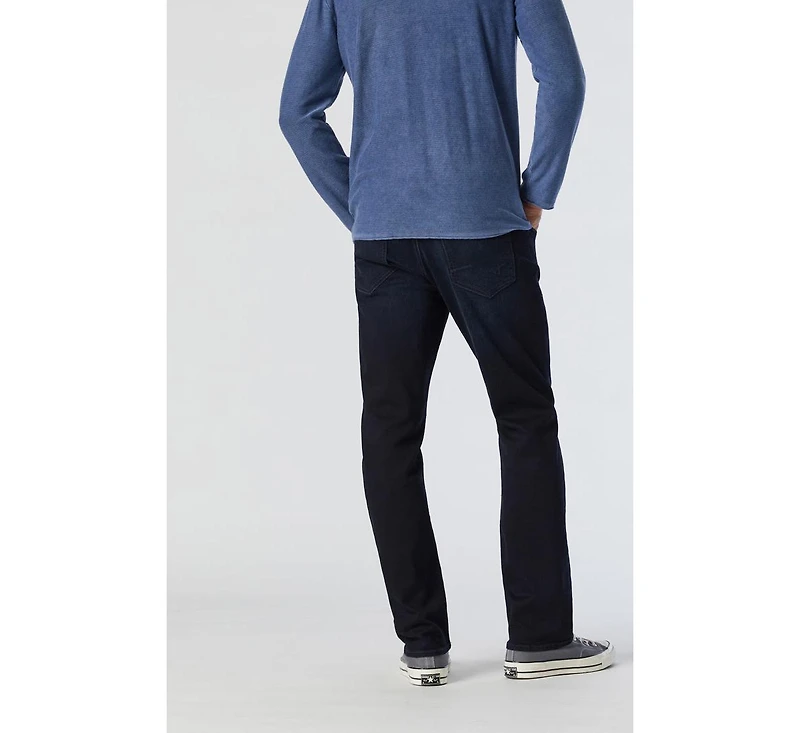 Mavi Jeans Men's Matt Mid Rise Relaxed Straight Leg Ink Williamsburg Denim