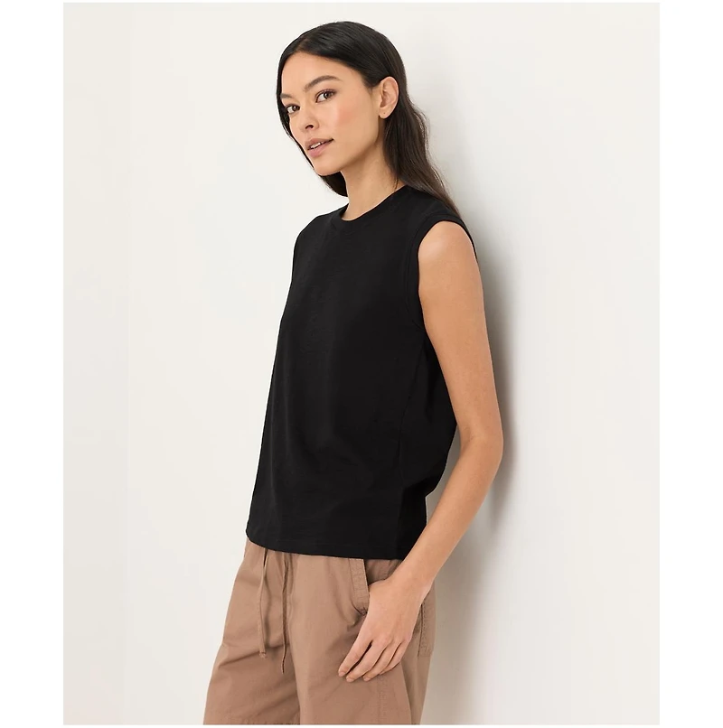 Pact Women's Organic Cotton Featherweight Slub Relaxed Muscle Tee