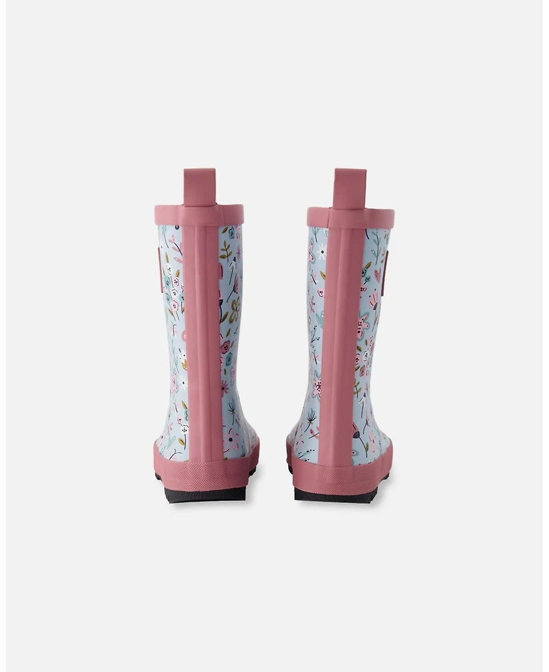 Deux par Girl Rain Boots Rubber Mini Flower Print - Toddler|Child