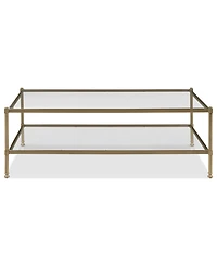 Isla 52" Glass Rectangle Coffee Table