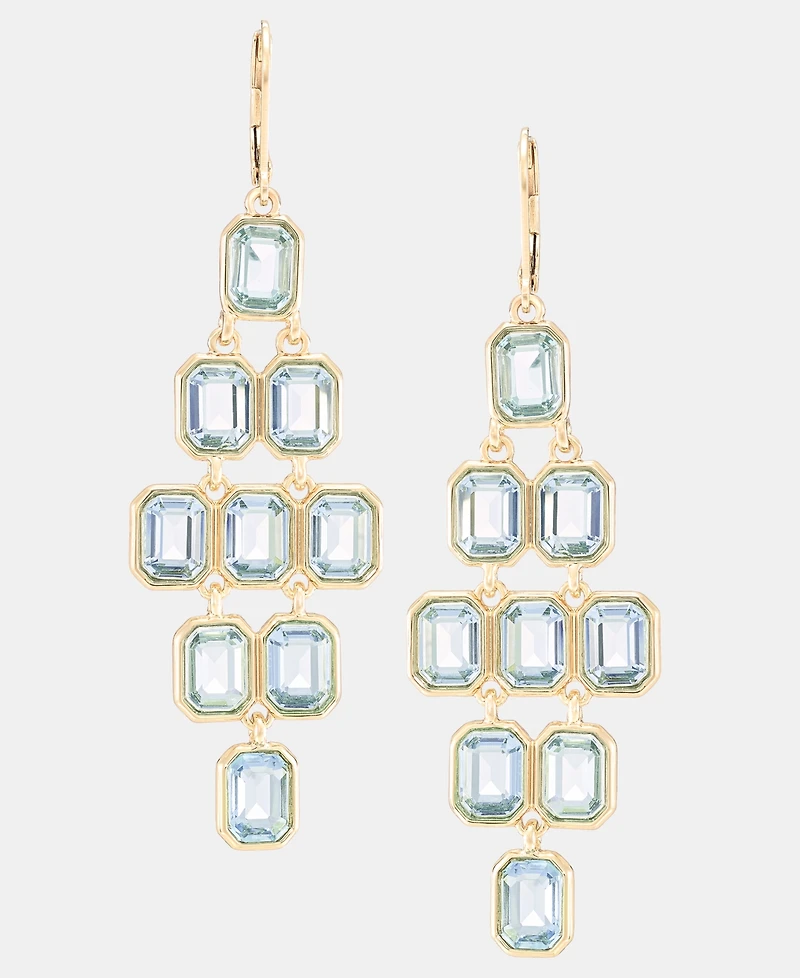 Lauren Ralph Lauren Gold-Tone Aqua Stone Chandelier Earrings