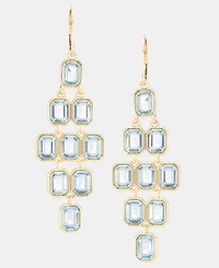 Lauren Ralph Lauren Gold-Tone Aqua Stone Chandelier Earrings