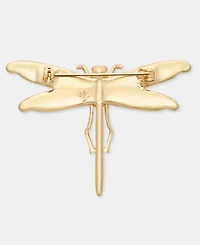 Lauren Ralph Lauren Gold-Tone Boxed Crystal Dragonfly Pin