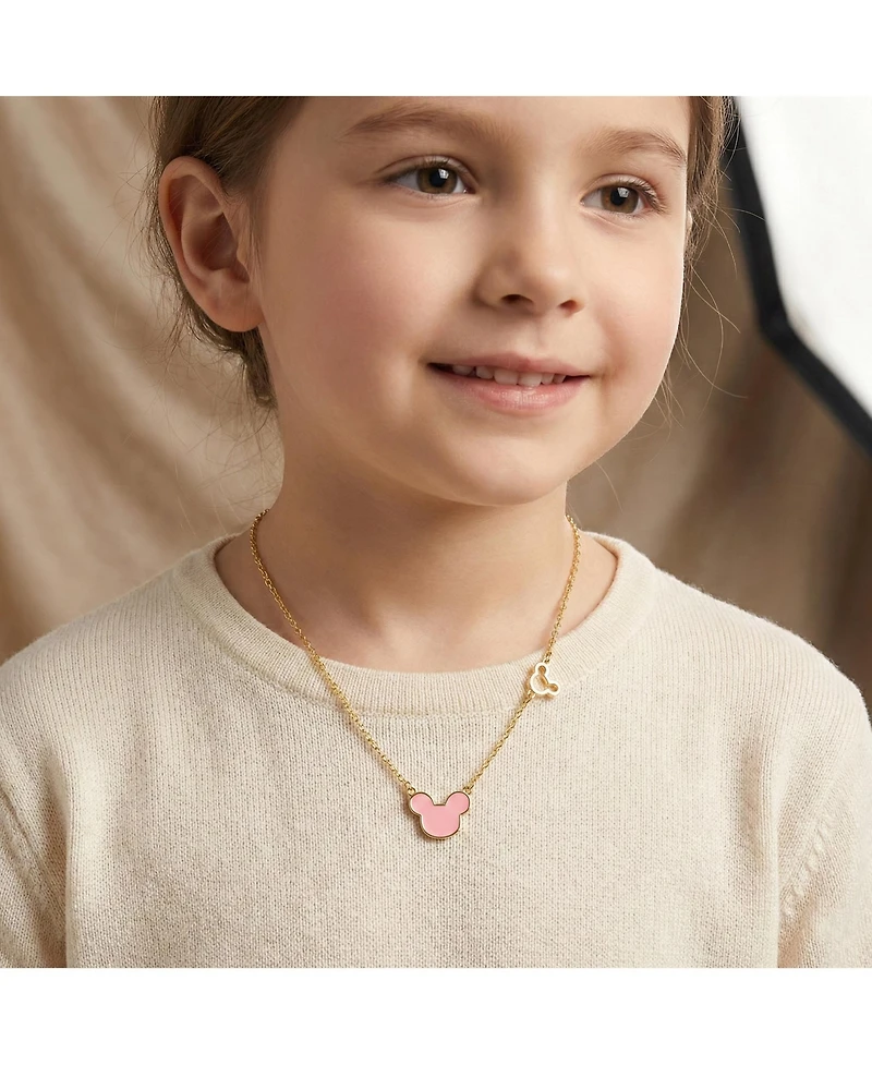 GiGiGirl Dainty 14K Gold Plated Whimsical Mickey Mouse Charms Necklace