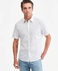 Michael Kors Men's Slim-Fit Performance Floral Short-Sleeve Shirt