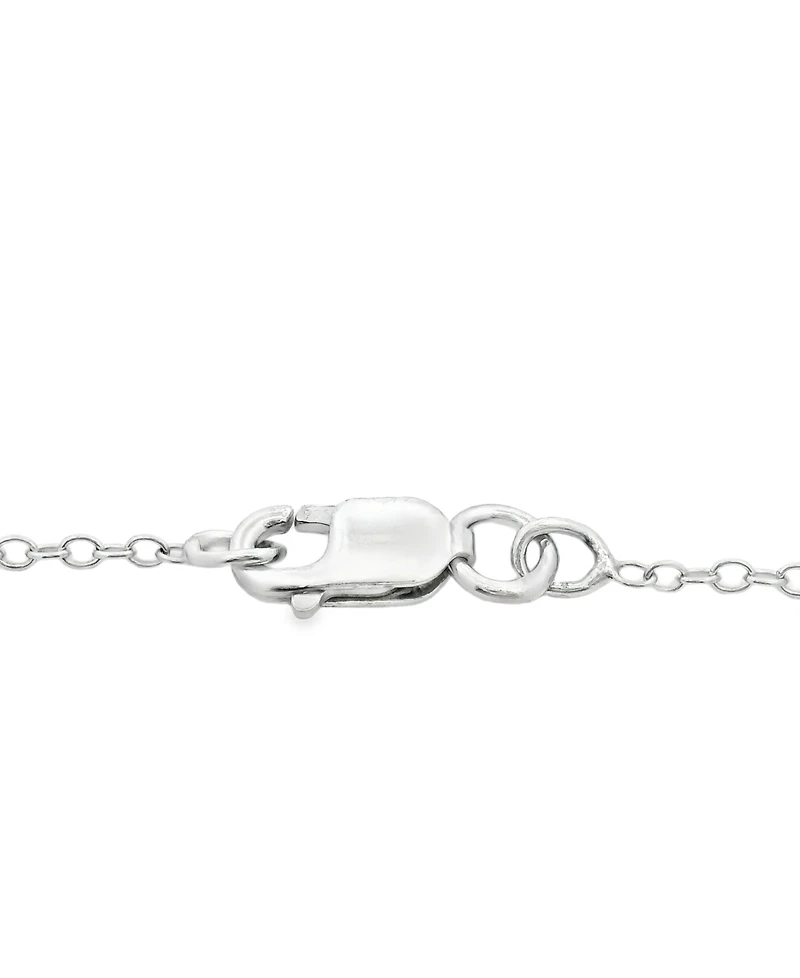 Macy's Green Amethyst (4 ct. t.w.) & Diamond (0.025 Pendant Necklace Sterling Silver (Also Available Pink Sky Blue Amethyst)