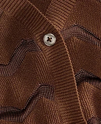 I.n.c. International Concepts Women's Sheer Chevron Stripe Cardigan, Macy's Exclusive