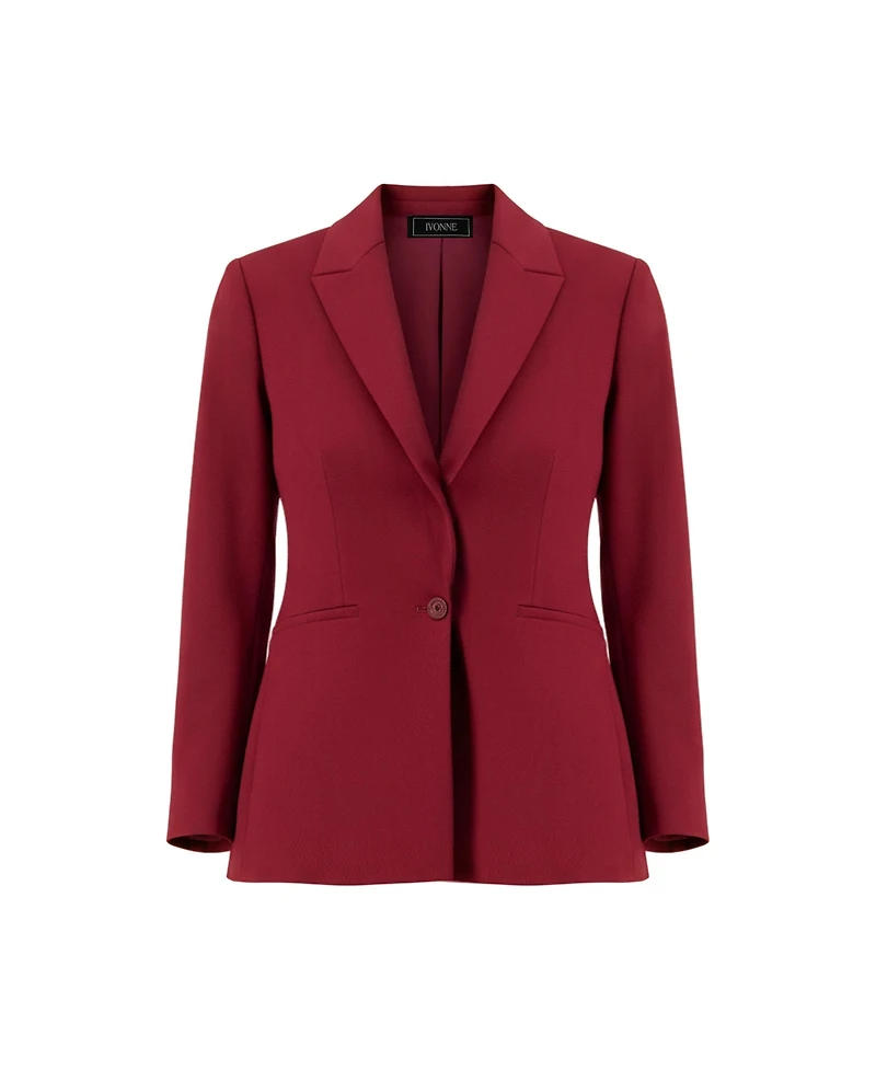 Ivonne Women's Tailored Single-Button Blazer