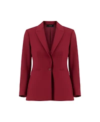 Ivonne Women's Tailored Single-Button Blazer