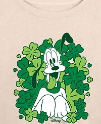 Hybrid Apparel Plus Disney St. Patrick's Day Pluto Shamrocks Long-Sleeve Sweatshirt