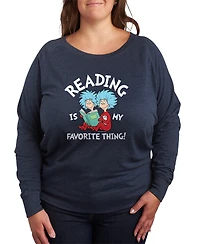 Hybrid Apparel Plus Dr. Seuss Reading Is My Favorite Thing Graphic Sweatshirt