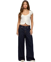 Edikted Women's Juanita Low Rise Baggy Jeans
