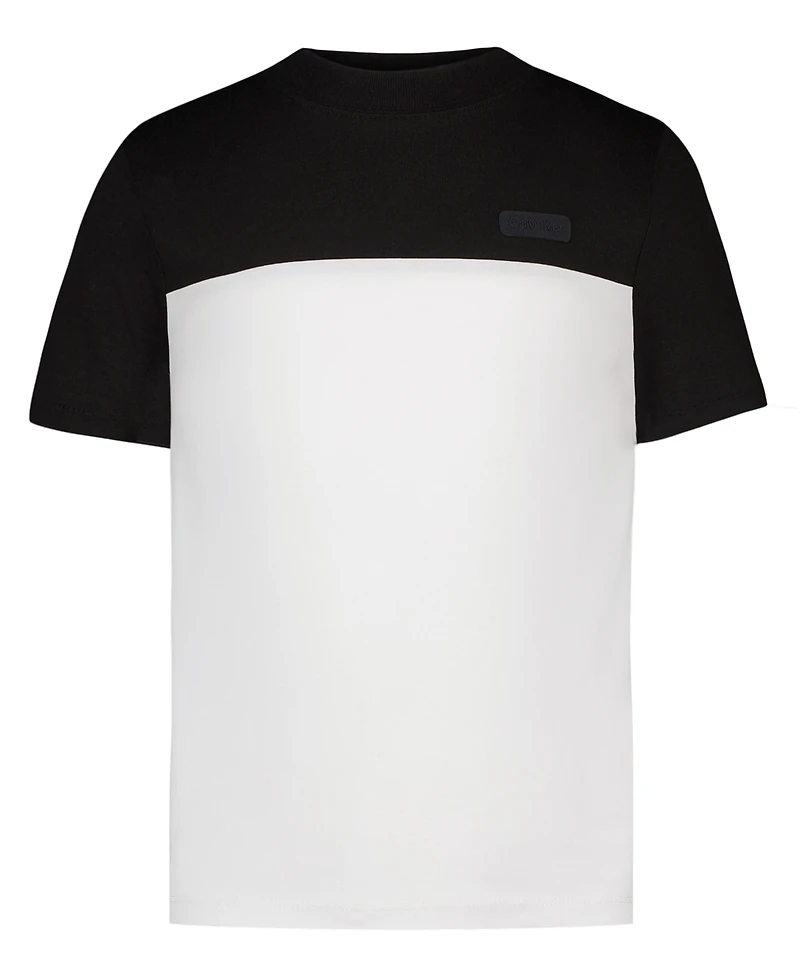 Calvin Klein Boys' 8-16 Short-Sleeve Crewneck T-Shirt