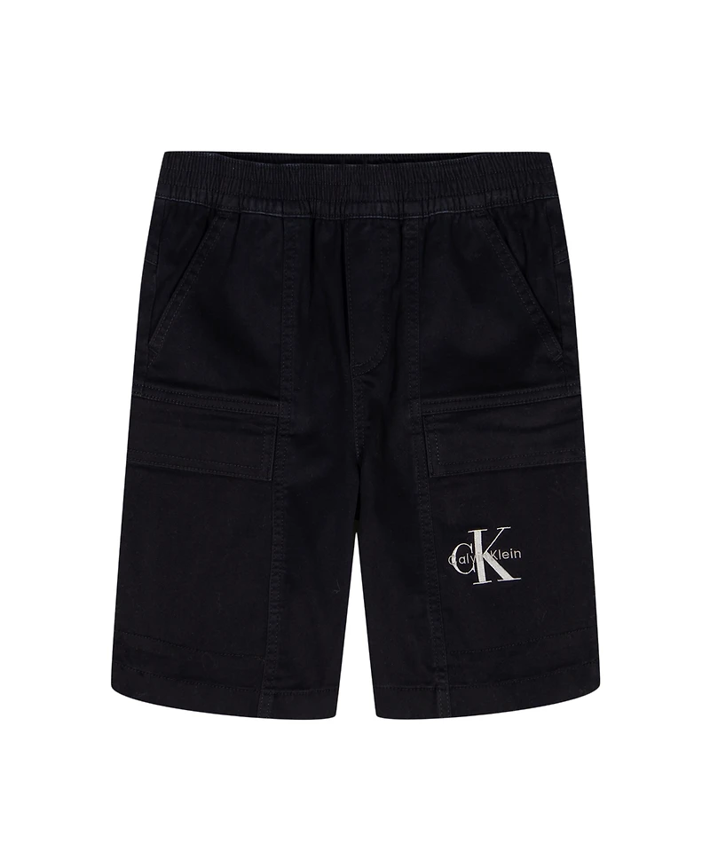 Calvin Klein Boys' 8-16 Essential Woven Pull-On Shorts