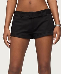 Edikted Women's Thea Twill Low Rise Shorts