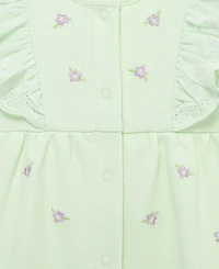 Little Me Baby Girls' Violets Bloom Romper & Headband, 2-Piece Set