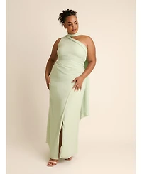 Six Stories Women's One Shoulder Chiffon Bridesmaid Dress