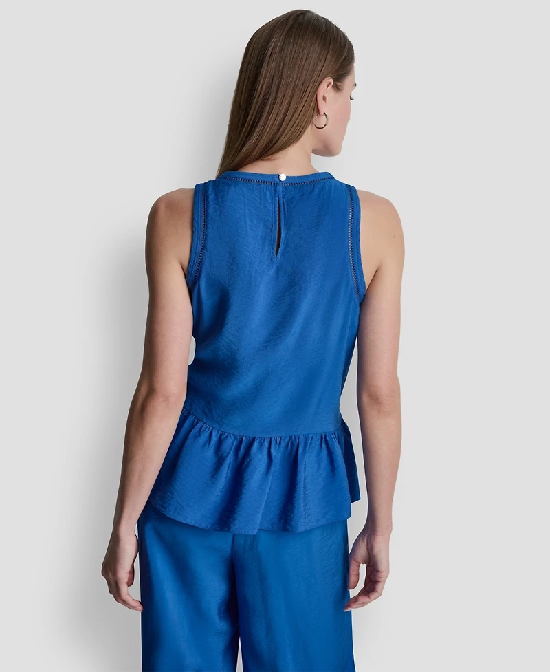 Dkny Women's Scoop Neck Sleeveless Blouse