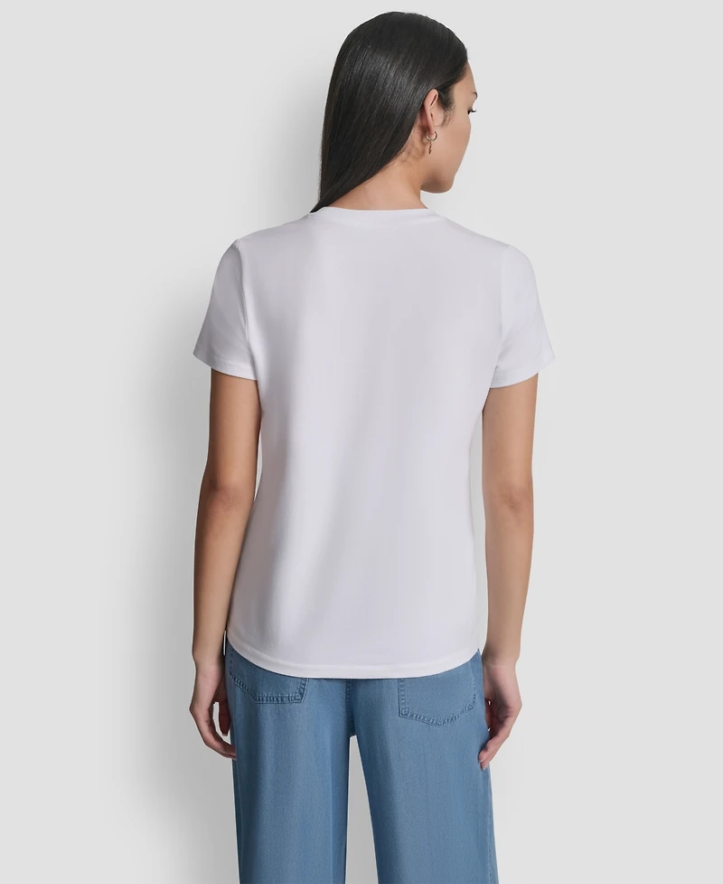 Dkny Women's Statue of Liberty Graphic Short-Sleeve T-Shirt