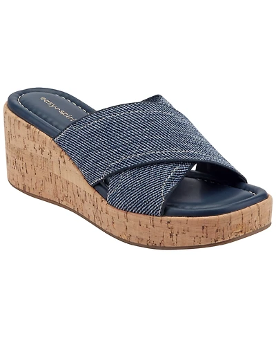 Easy Spirit Women's Fawn Slip-On Platform Wedge Sandals