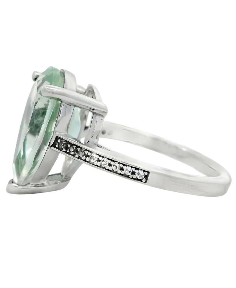 Macy's Pink Amethyst (6.50 ct. t.w.) & White Topaz (0.10 Ring Sterling Silver (Also Available Green Amethyst)