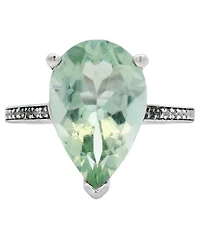 Macy's Pink Amethyst (6.50 ct. t.w.) & White Topaz (0.10 Ring Sterling Silver (Also Available Green Amethyst)