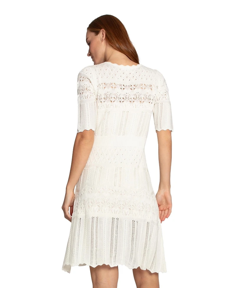 Belle & Bloom Women's Everbloom Crochet Mini Dress