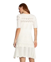 Belle & Bloom Women's Everbloom Crochet Mini Dress