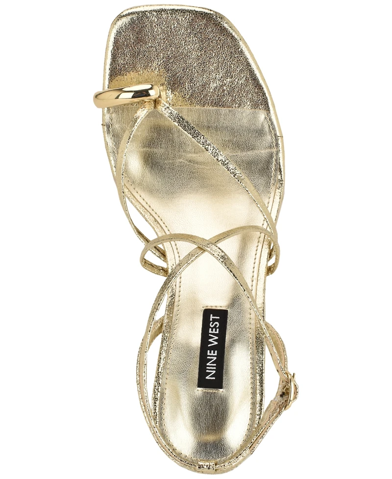 Nine West Women's Mays Kitten Heel Dress Sandals