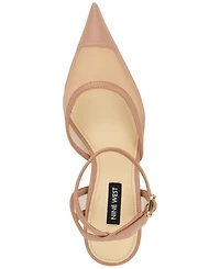Nine West Women's Gullia Mesh Ankle Strap Dress Pumps