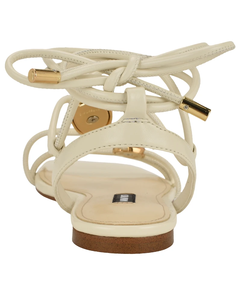 Nine West Women's Niraa Strappy Tie-Up Sandals