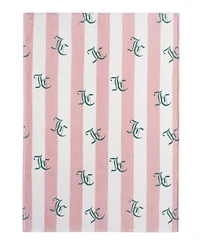 Juicy Couture Cabana Plush Striped Throw, Full/Queen