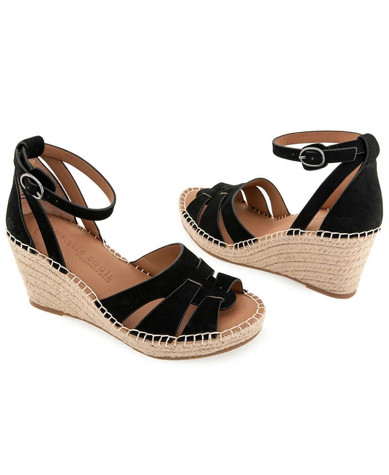 Gentle Souls Women's Coolie Espadrille Wedge Sandals