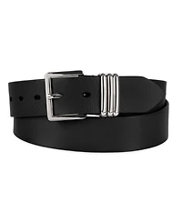 Tommy Hilfiger Women's Triple-Metal Strap Keeper Casual Leather Belt