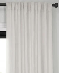 Half Price Drapes Porcelain White Signature Velvet Blackout Curtain