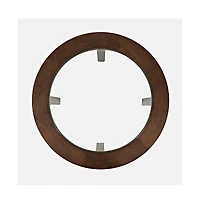Jofran Urban Icon Contemporary 42" Round Glass Inlay Dining Table