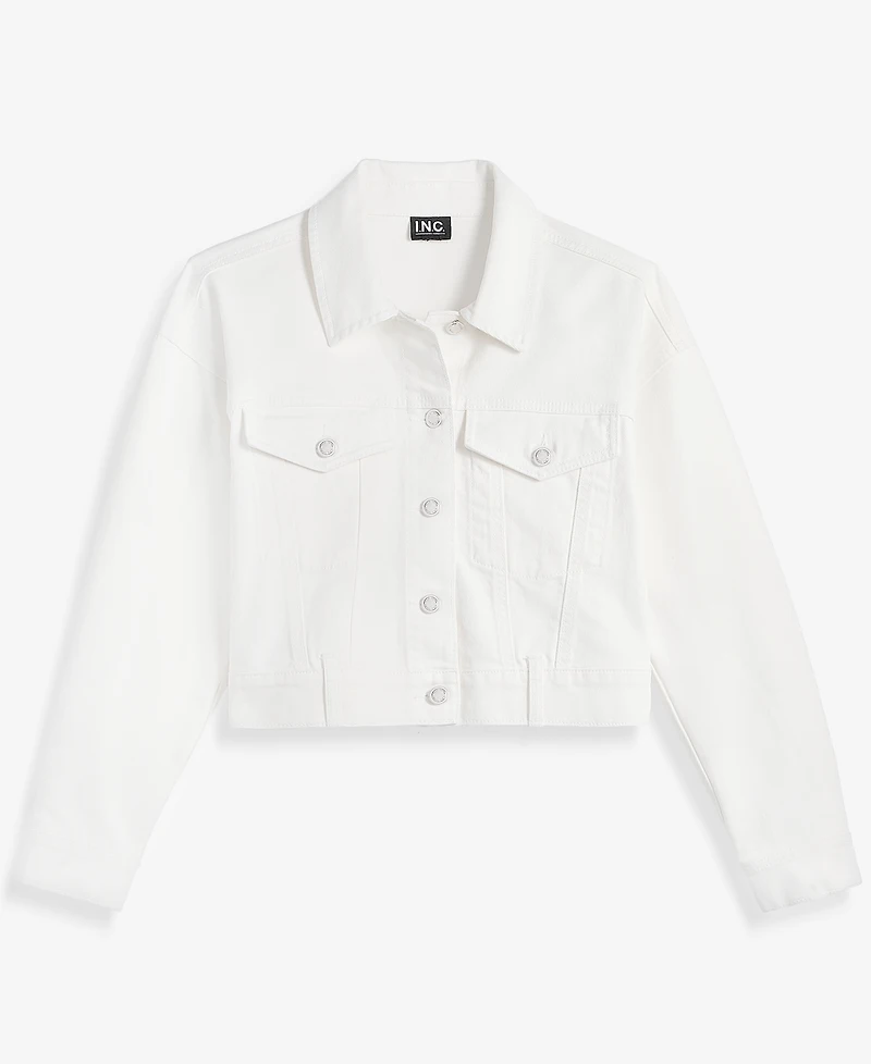 I.n.c. International Concepts Women's Cropped Denim Jacket