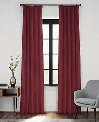 Half Price Drapes Burgundy Signature Velvet Blackout Curtain
